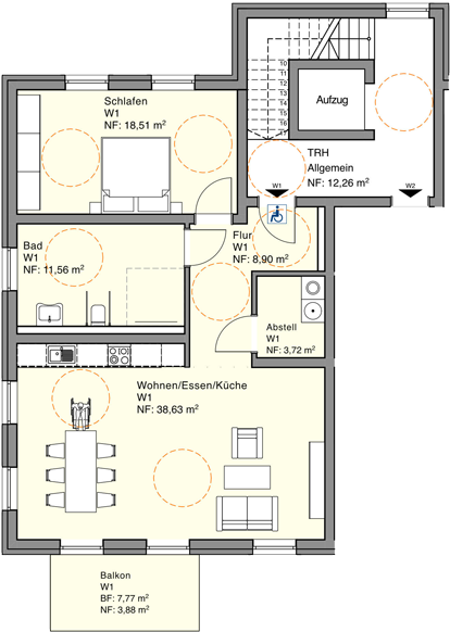Winningen Eigentumswohnung mit Moselblick | Wohnung 1