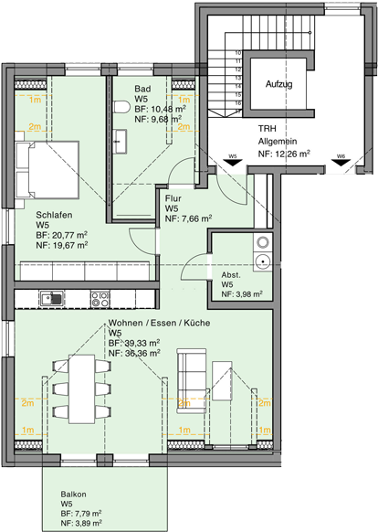 Winningen Eigentumswohnung mit Moselblick | Wohnung 5